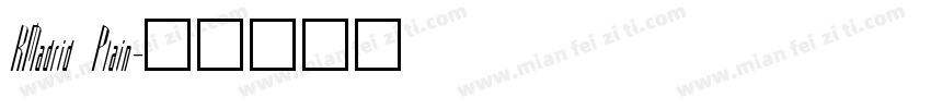 RMadrid Plain字体转换